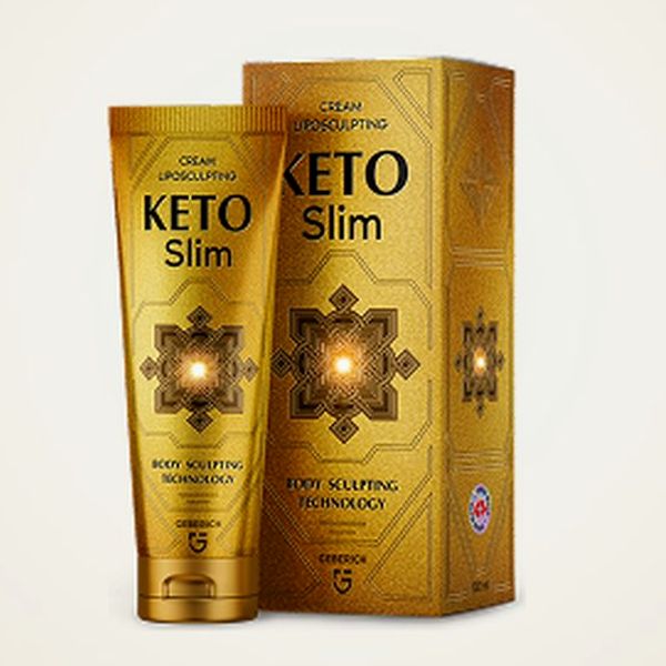 Tubo e scatola dorati di Keto Slim crema corpo