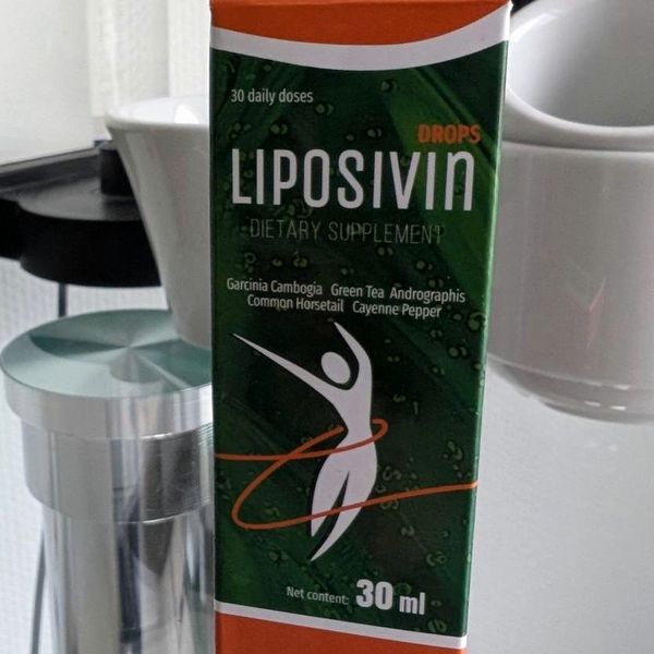 Scatola verde e arancione di Liposivin gocce