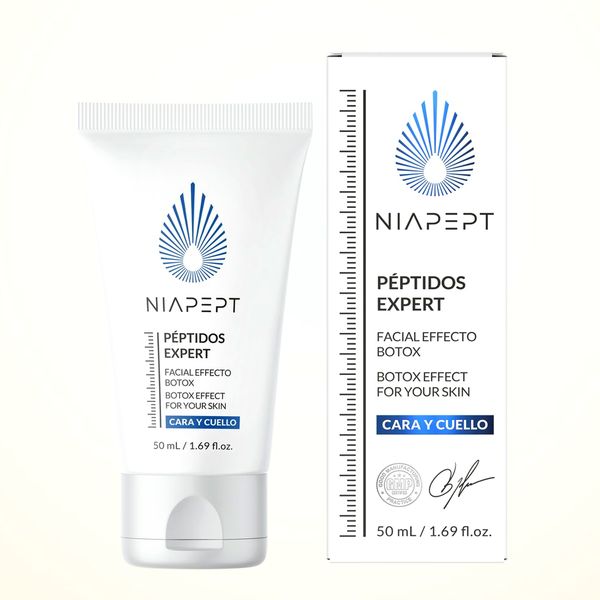 Tubo bianco di Niapept da 50 ml con la sua scatola